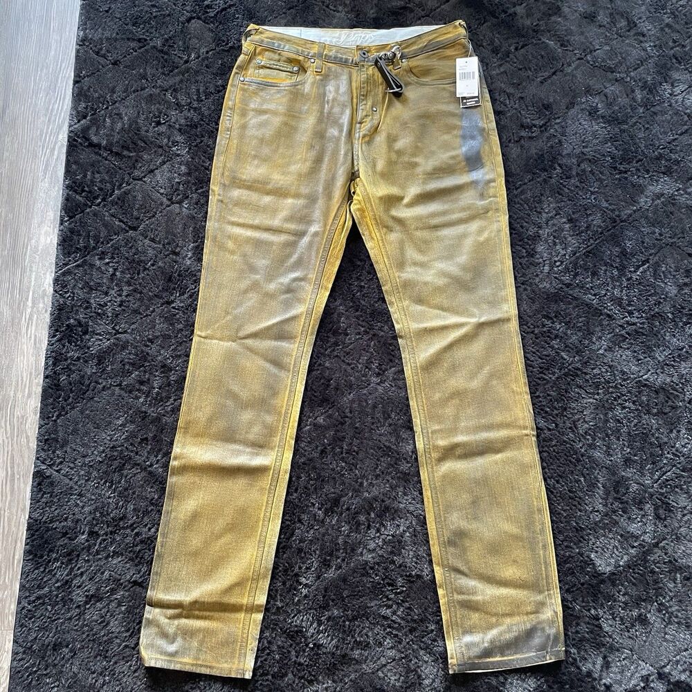 Prps Demon Straight Fit Yellow Jeans Mens Sz 31x34 NWT
